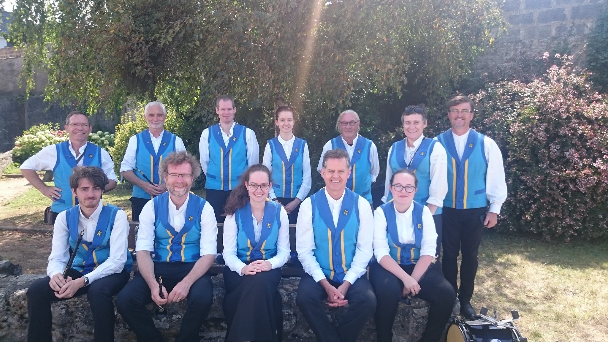 Le Bagad Sant-Brieg en août 2019 à la Fête du Thon à Etel