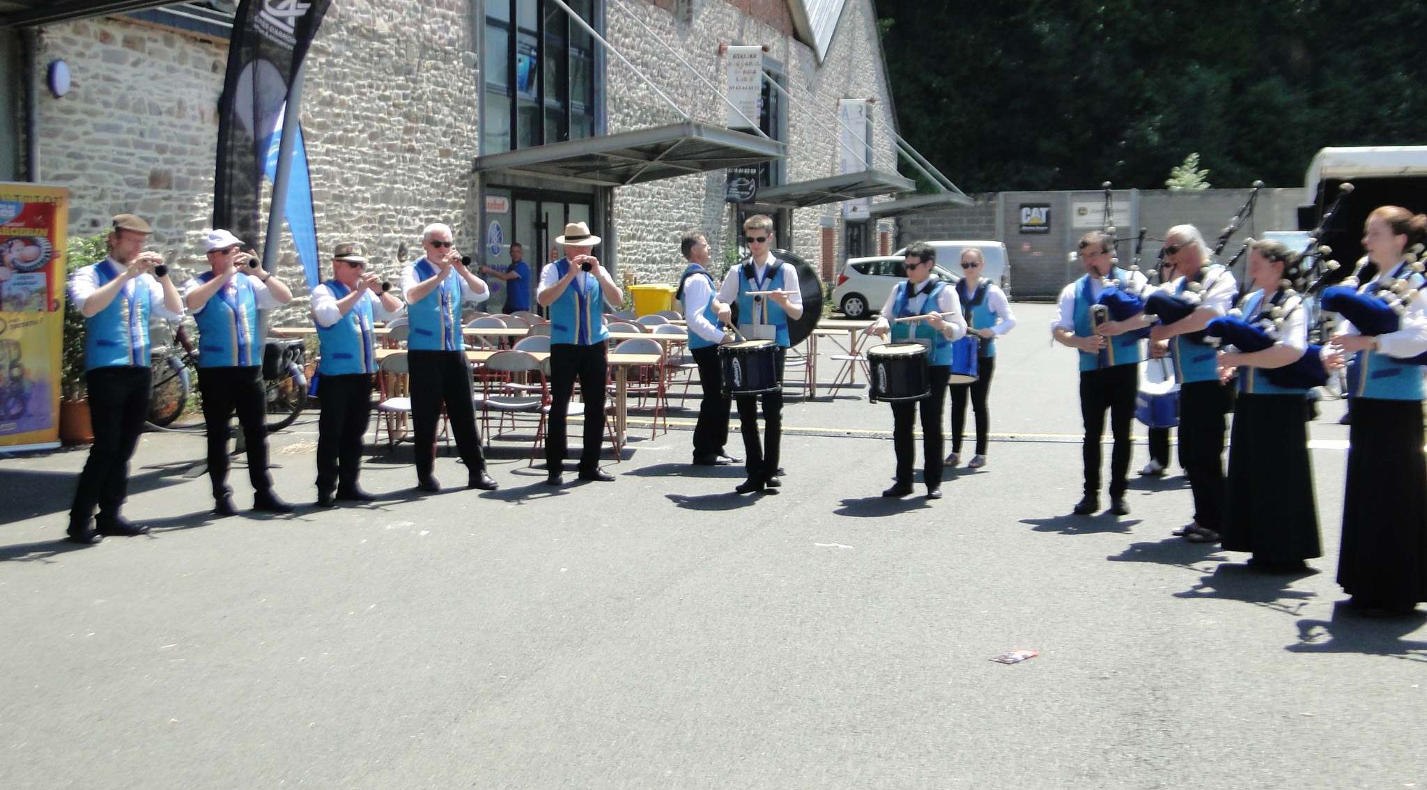 Le Bagad Sant-Brieg en 2019 à la Fête Maritime du Légué, à Plérin